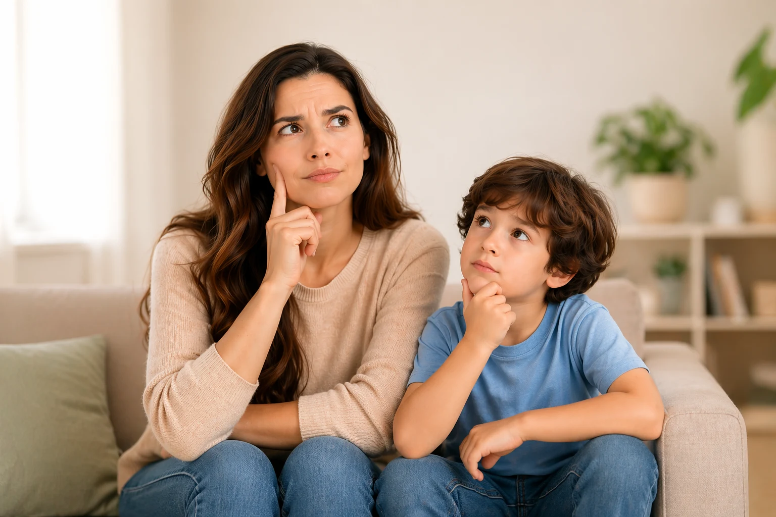 Familia sonriendo mientras acompaña el desarrollo del lenguaje de su hijo