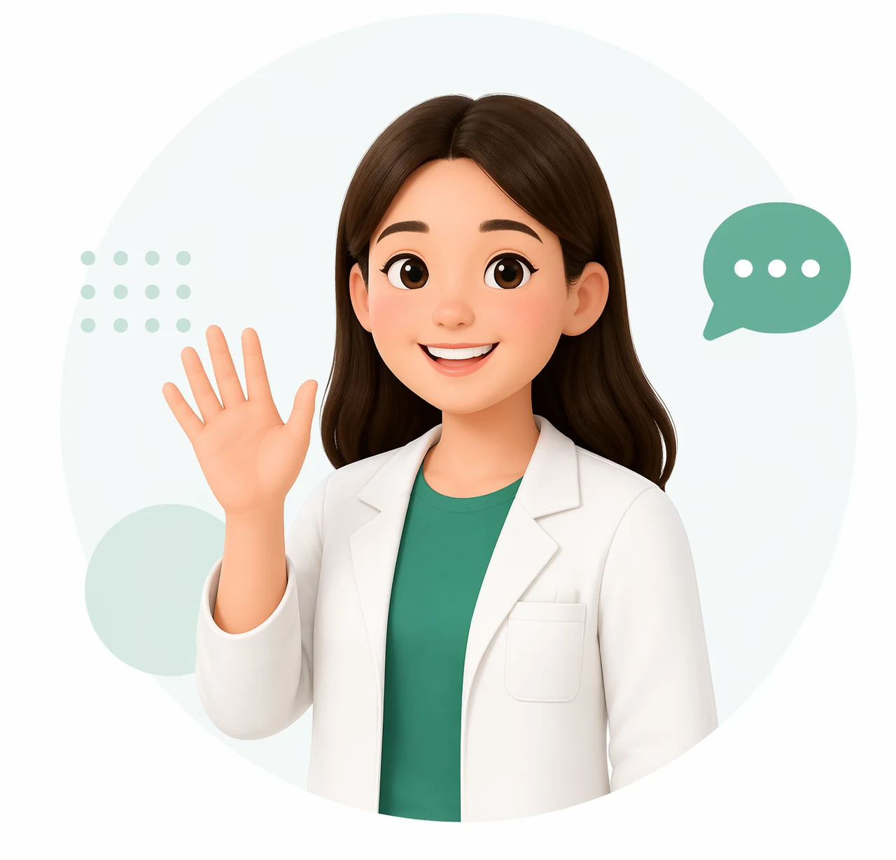 Personaje de apoyo para resolver dudas frecuentes